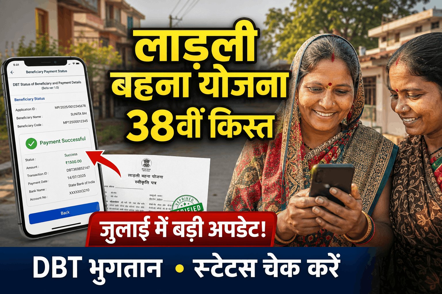 Ladli Behna Yojana 38th Installment