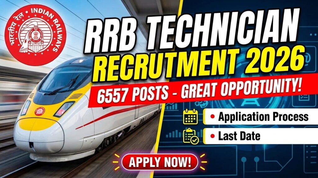 RRB Technician Recruitment 2026: 6557 Posts